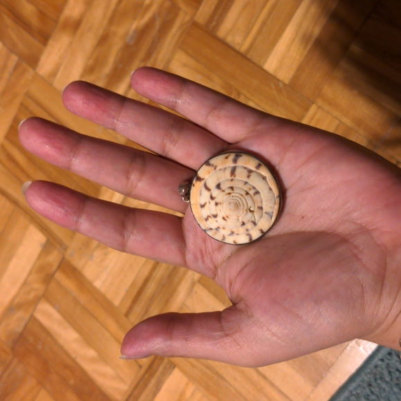 925 sterling silver shell pendant (large) - Picture 1 of 4